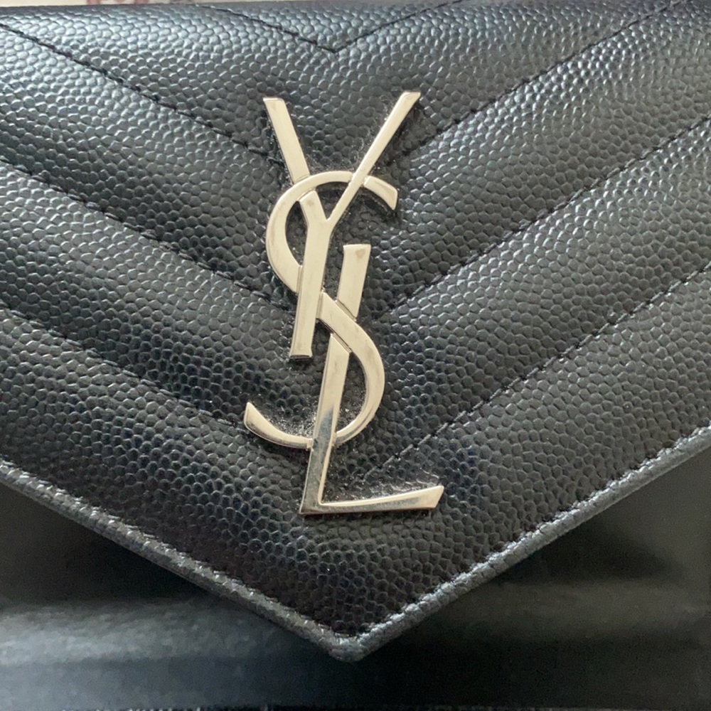 Authentic YSL fold wallet